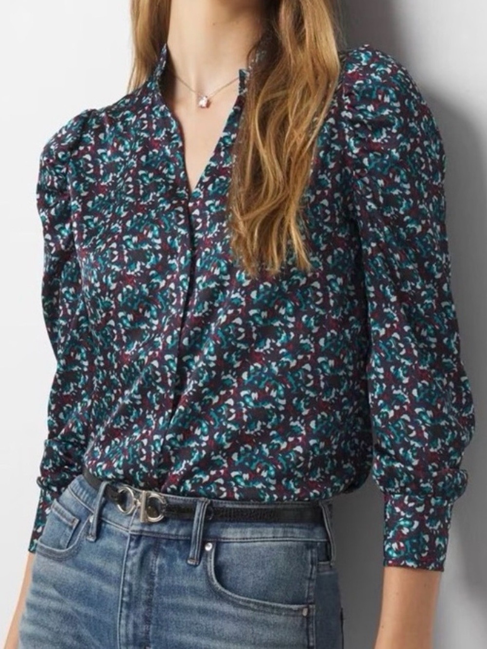 WHBM Satin Blouse